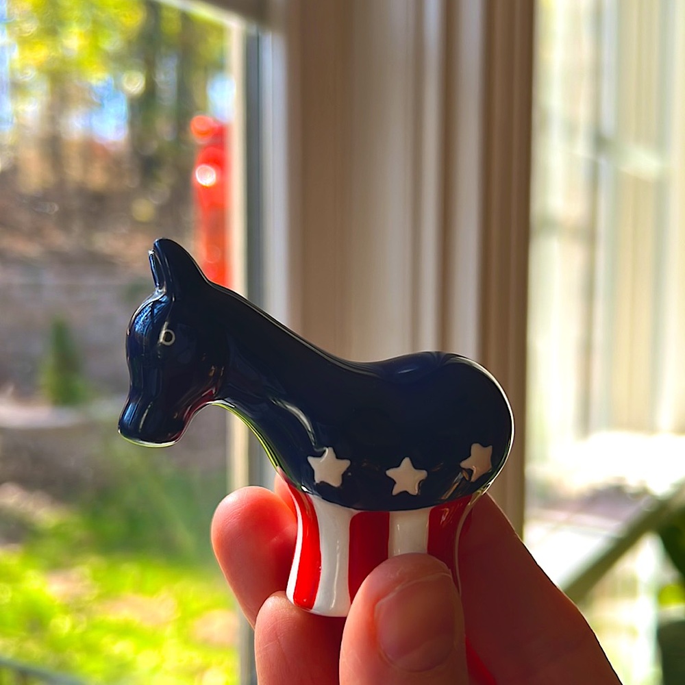 Nora Fleming political democratic DONKEY RETIRED / RARE 🇺🇸 - Picture 5 of 10